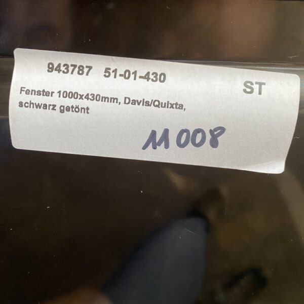 Plastoform Ersatzscheibe Schwarz getönt 1000x40mm, 43R-012458