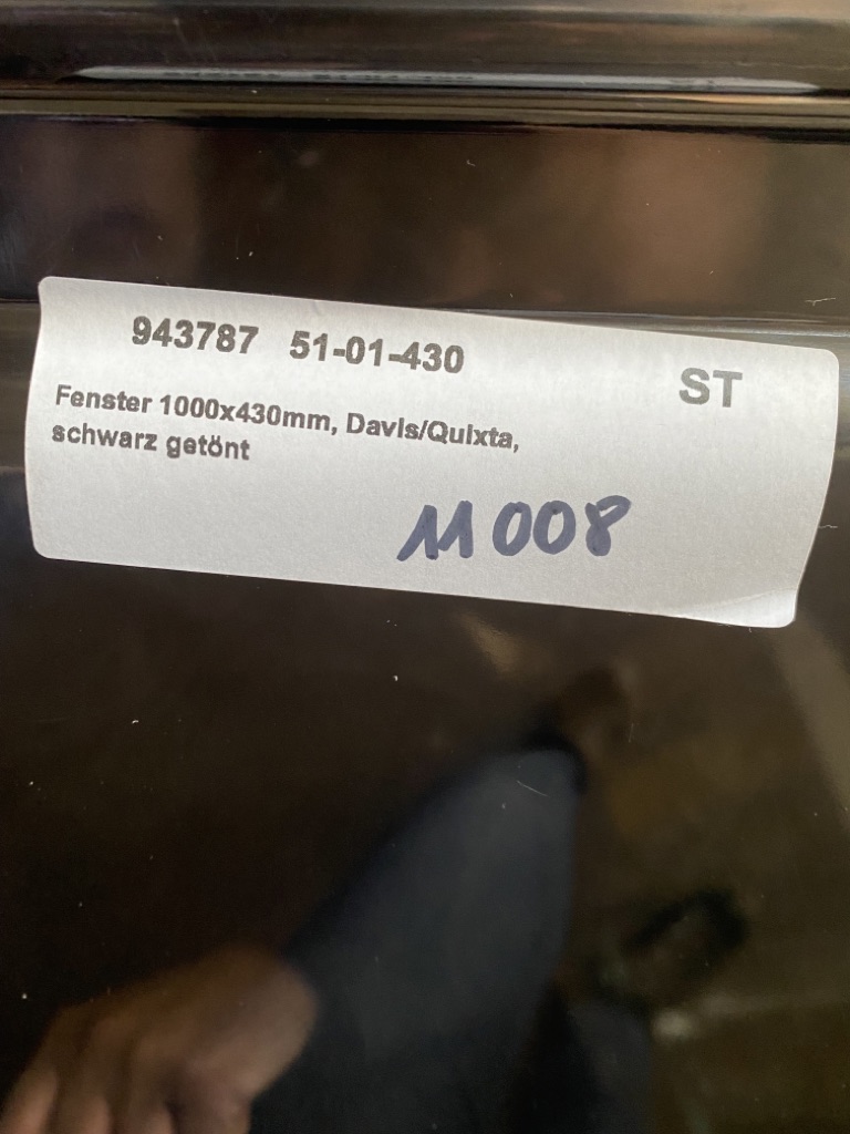 Plastoform Ersatzscheibe Schwarz getönt 1000x40mm, 43R-012458