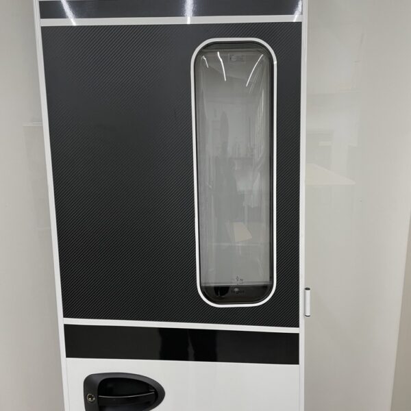 Tegos Aufbautür ohne Rahmen Wohnmobil, weiß/grau