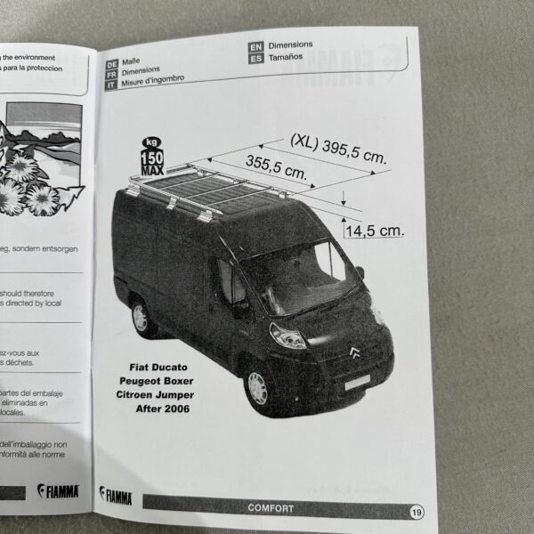 Fiamma Roof Rail Dachreling, Fiat Ducato, Art.Nr: 05808-01