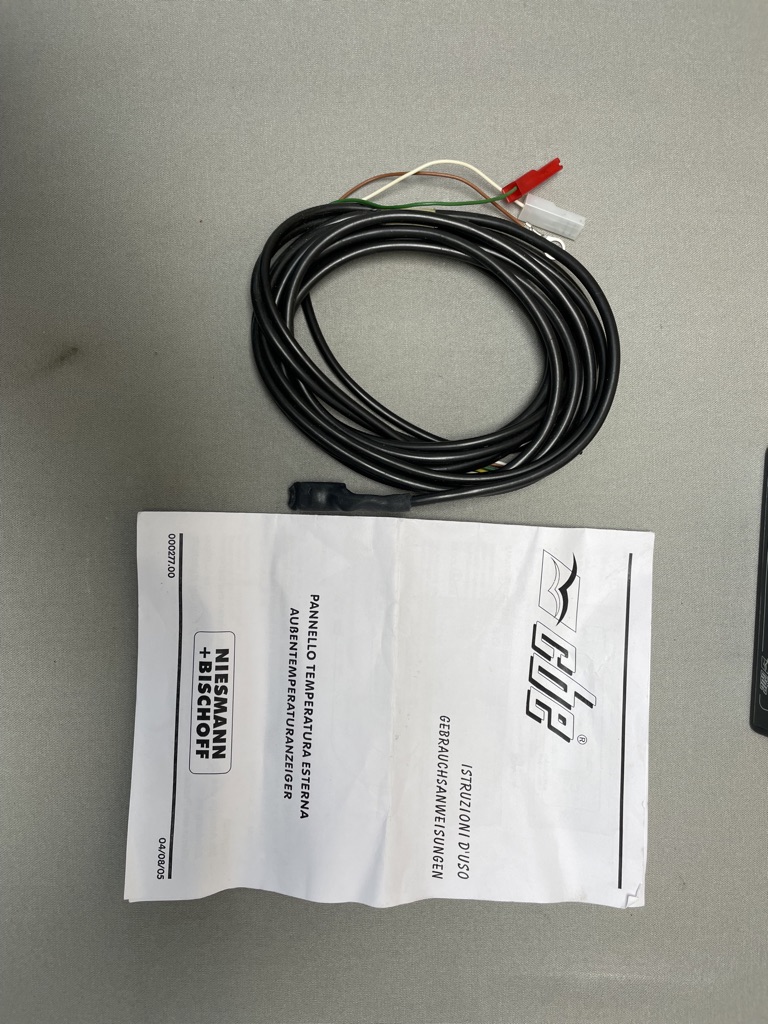 CBE Außentemperaturanzeiger inkl. Fühler, für Wohnmobil