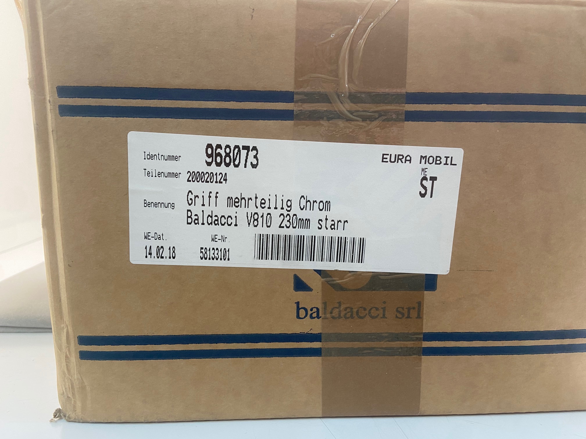 Griff mehrteilig, Chrom, Baldacci, Lochabstand ca. 20,5cm – Bild 5