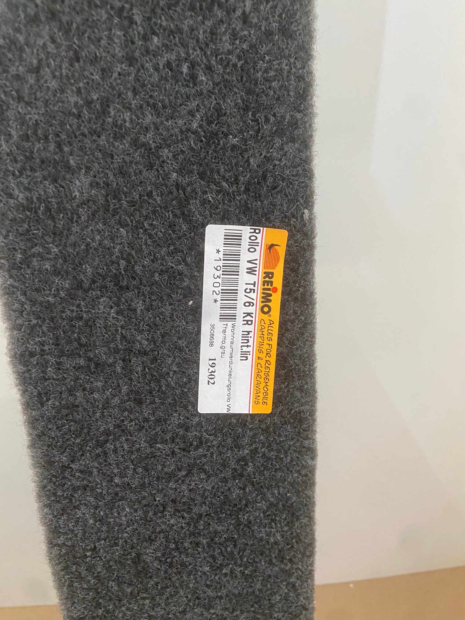 Verdunklungsrollo für VW T5/T6, grau, Remis