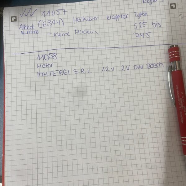 Motor ITALTERGI S.R.L 12V 2V DIN Bosch für Wohnmobil