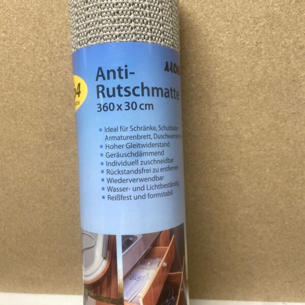 Anti Rutschmatte in grau von Camp 4, Doppelpack , 360 x 30cm