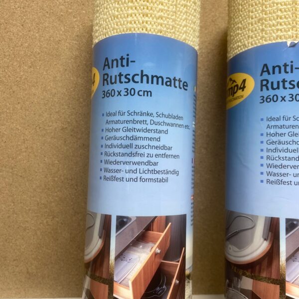 Anti Rutschmatte in gelb, Camp 4, Doppelpack , 360x30cm