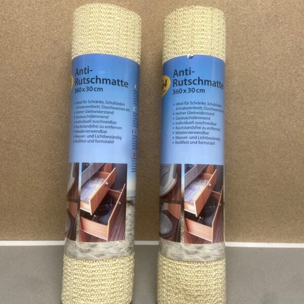 Anti Rutschmatte in gelb, Camp 4, Doppelpack , 360x30cm