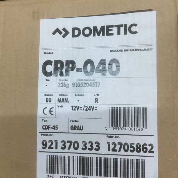 Dometic Kompressor Kühlschrank, Modell CRP-040, Typ CPF-45