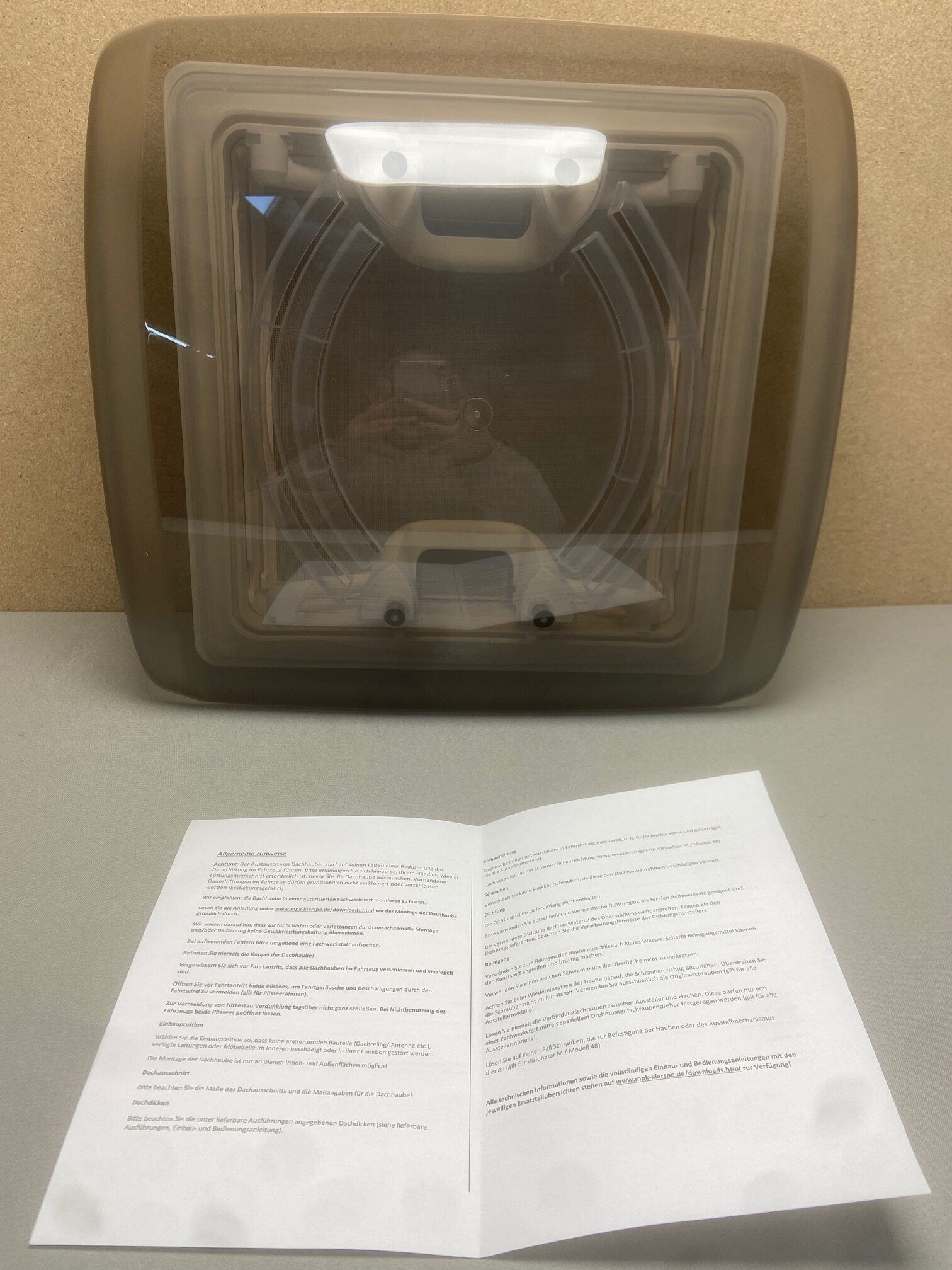 Glashaube Vision Vent S eco in Weiß