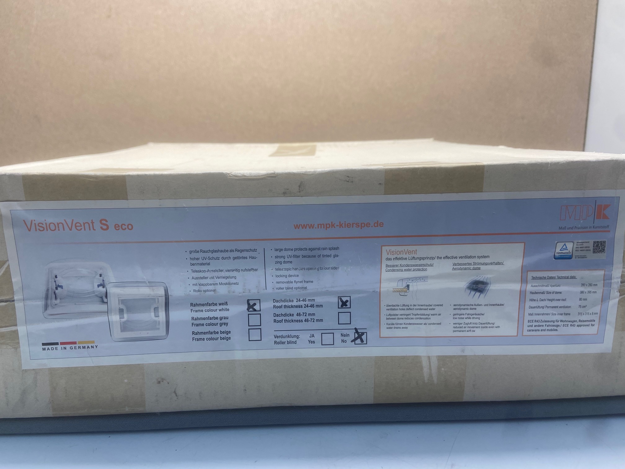 Glashaube Vision Vent S eco in Weiß – Bild 7