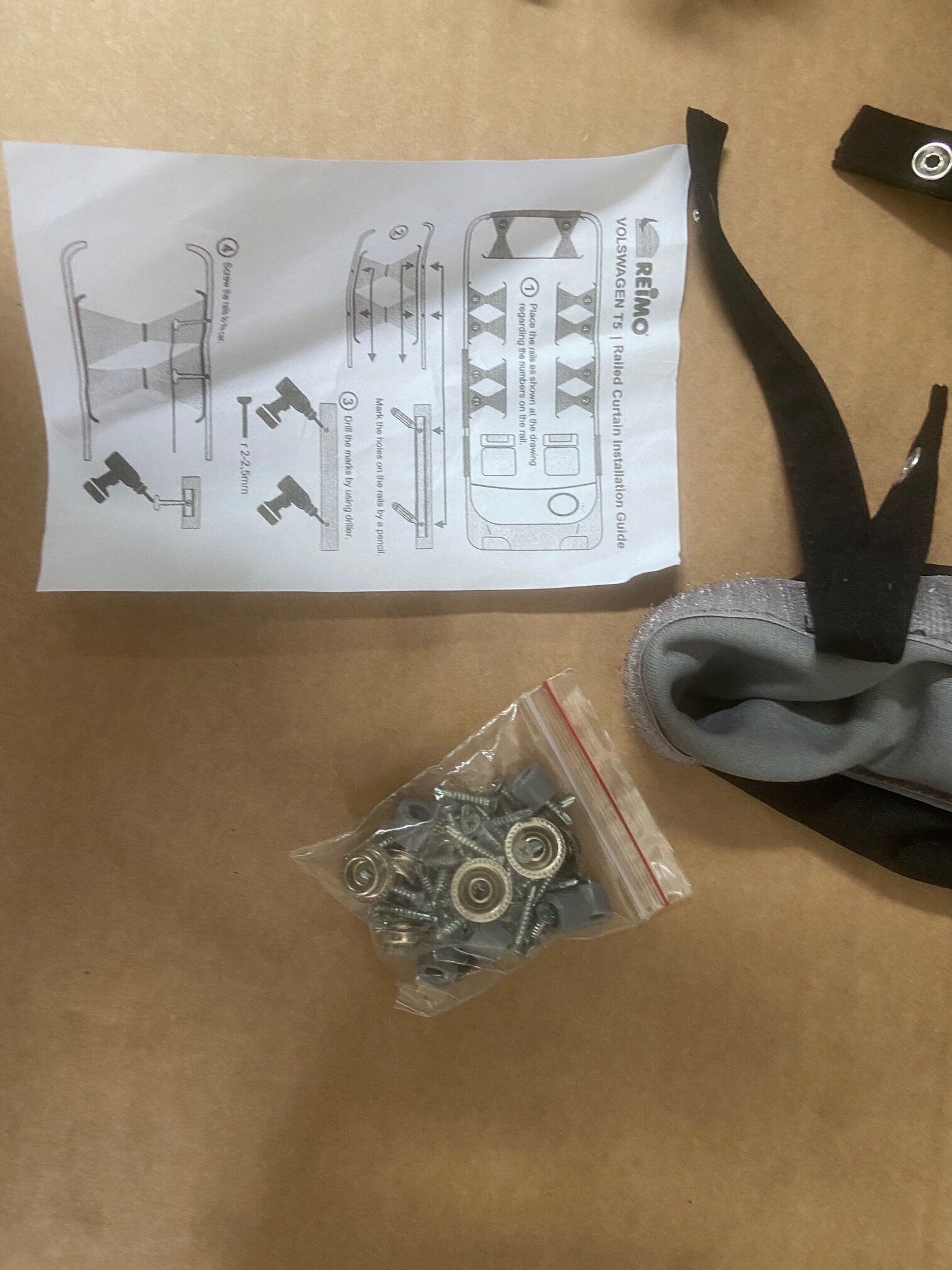 VWT5 LR Vorhang System grau