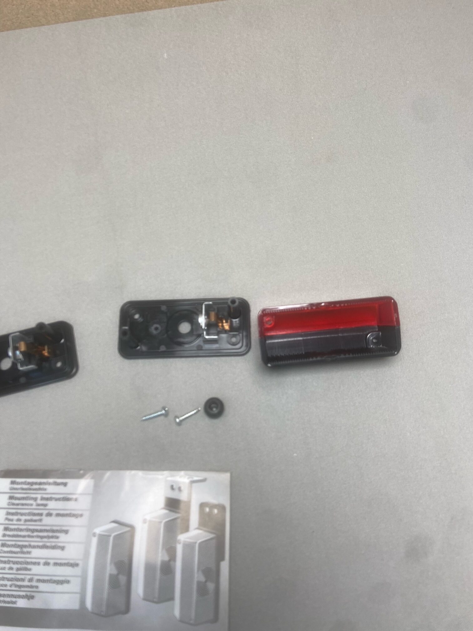 Umrissleuchte Hella 2 Stück in rot für Wohnmobil