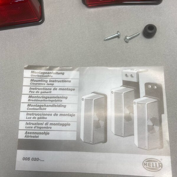 Umrissleuchte Hella 2 Stück in rot für Wohnmobil