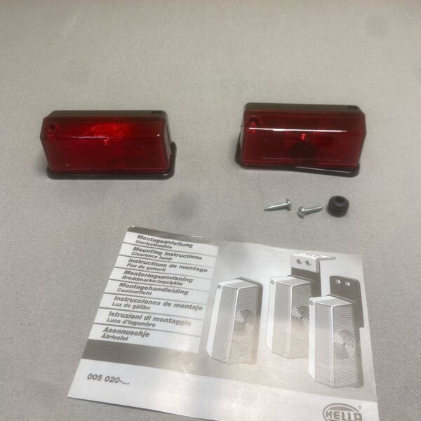 Umrissleuchte Hella 2 Stück in rot für Wohnmobil