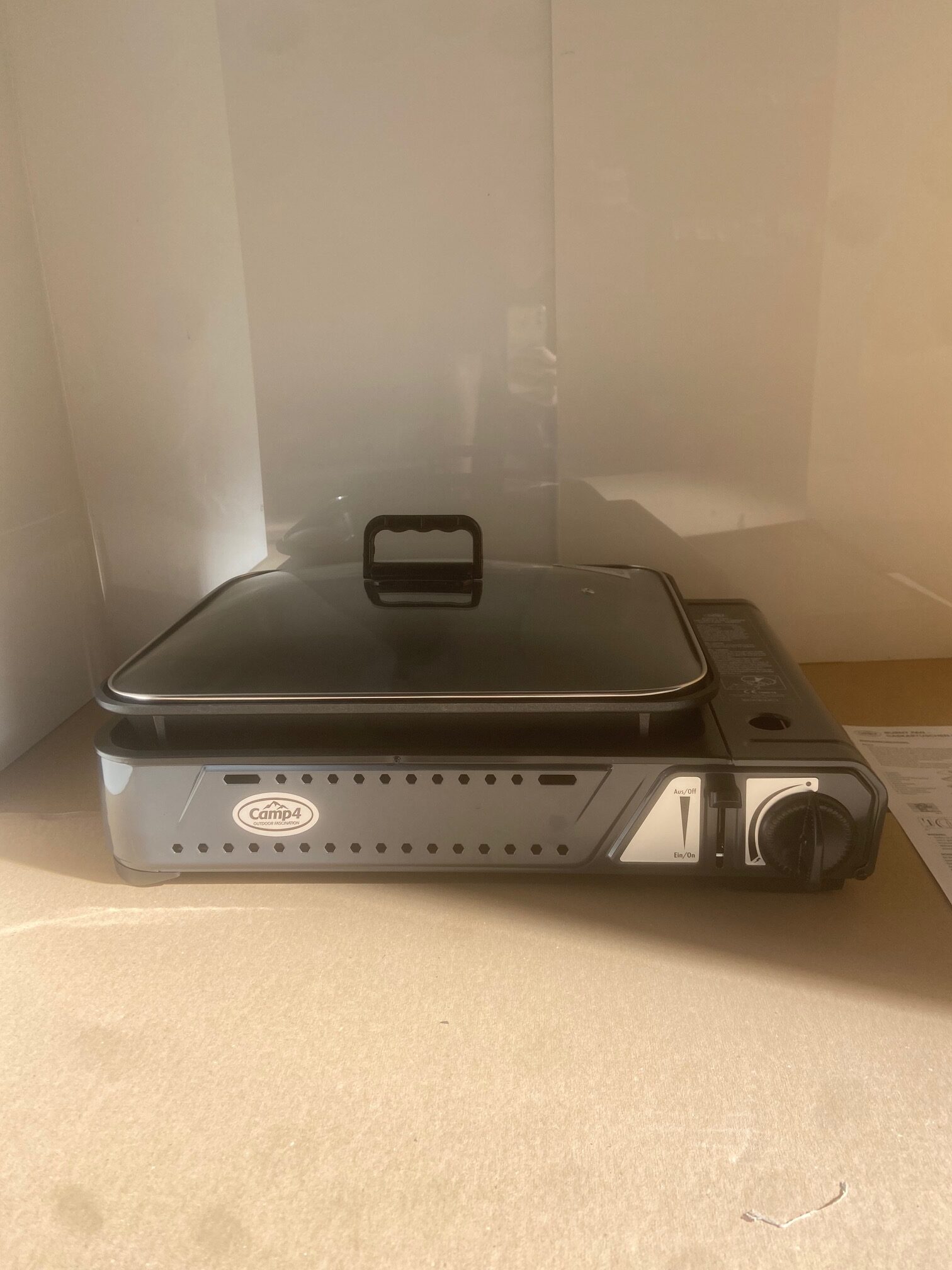 Gaskartuschen- Kocher mit Pfanne, Camp 4, 35 x 460 x 168 mm