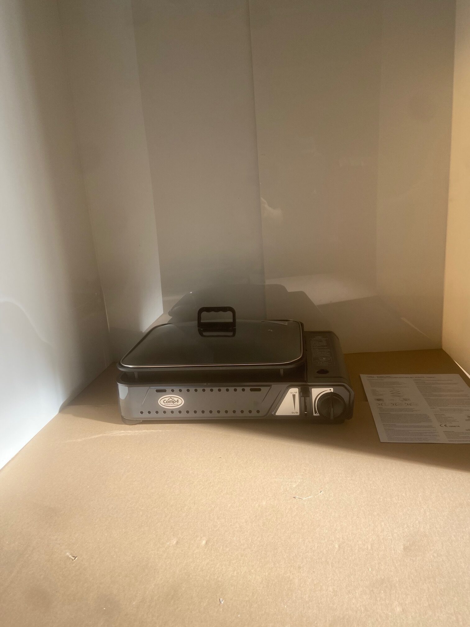 Gaskartuschen- Kocher mit Pfanne, Camp 4, 35 x 460 x 168 mm