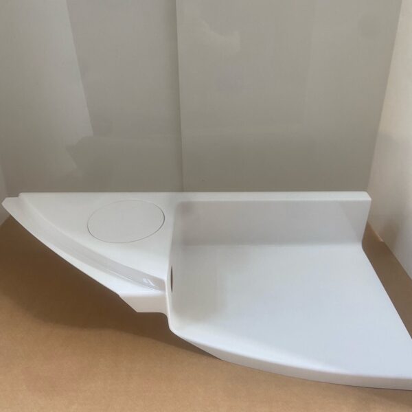 Duschpaneel weiß von Liedtke, ca. 70 x 38 x 15 cm