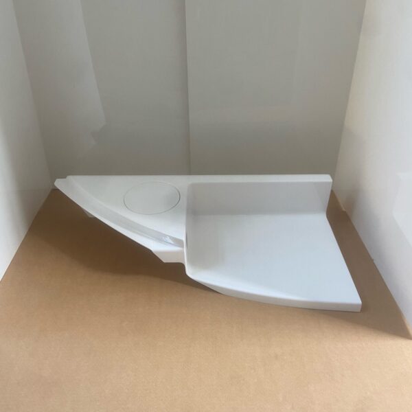 Duschpaneel weiß von Liedtke, ca. 70 x 38 x 15 cm