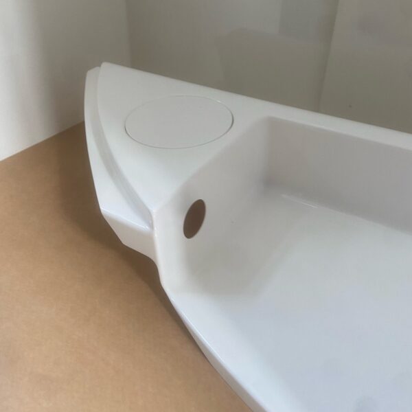 Duschpaneel weiß von Liedtke, ca. 70 x 38 x 15 cm