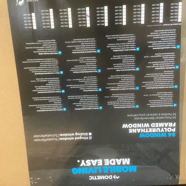 S4 Ausstellfenster für Wohnmobil, Dometic, 1000 x 500 mm