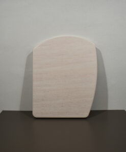 Tischplatte Wohnmobil Touch Grampe mit Silberkante, 892 x 712 x 30 mm