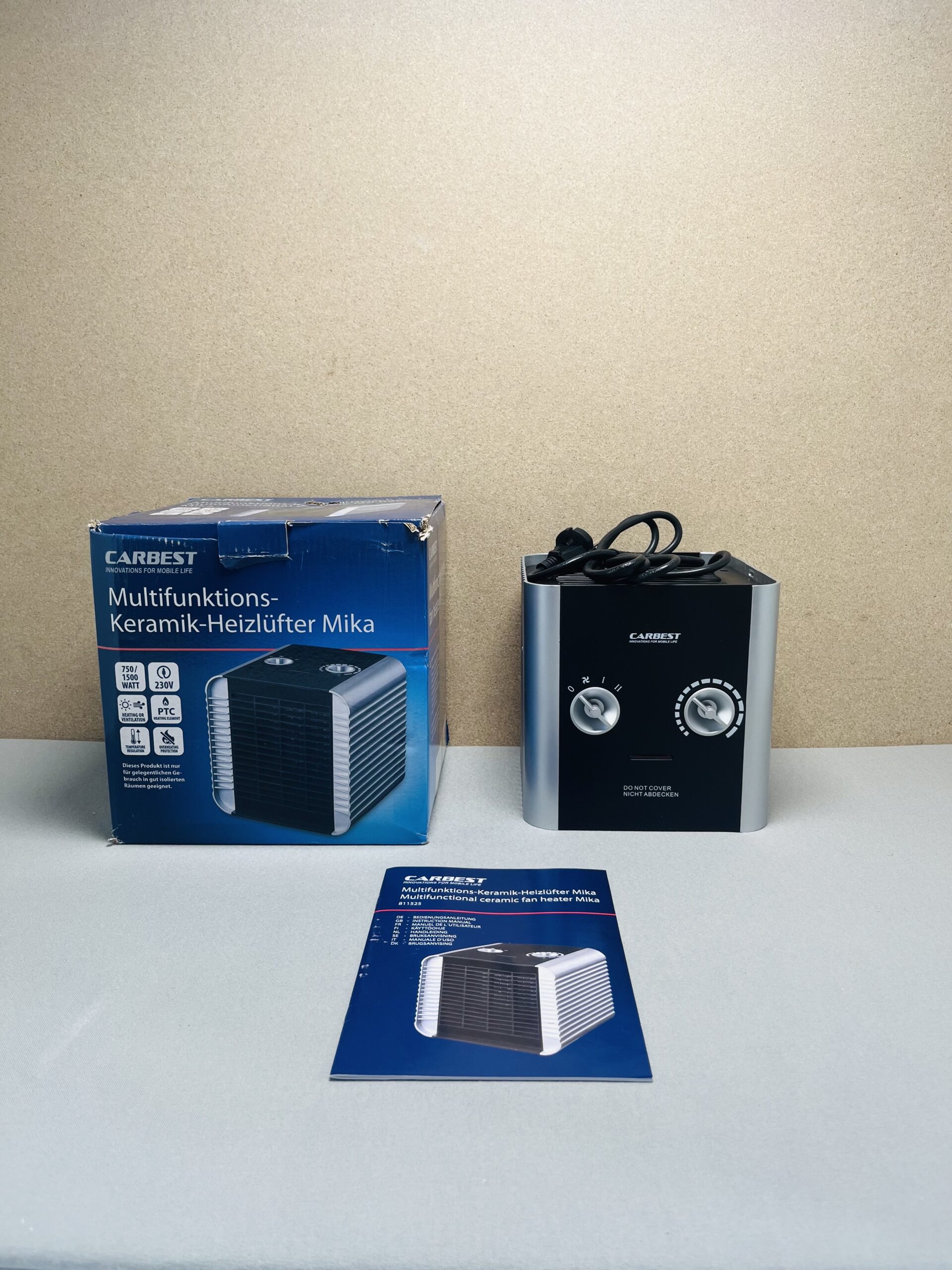 Carbest Multifunktionsheizlüfter Keramik Mika