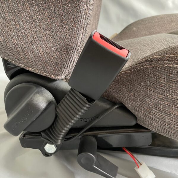 Aguti Hymer Sitz, Fahrerseite, Stoff grau / braun