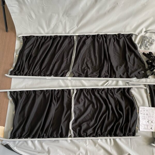 Vorhang Set Vito, Innenverkleidung, Volkswagen T5, grau