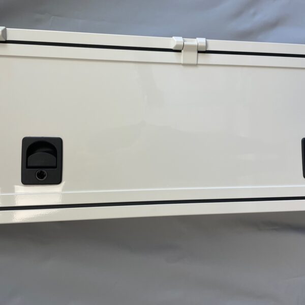 Serviceklappe / Ausstellklappe, Ausschnittsmaß ca. 37 x 120 cm Alu pulverbeschichtet