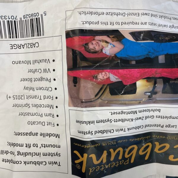 Cabbunk Doppelbett Ducato, Reimo