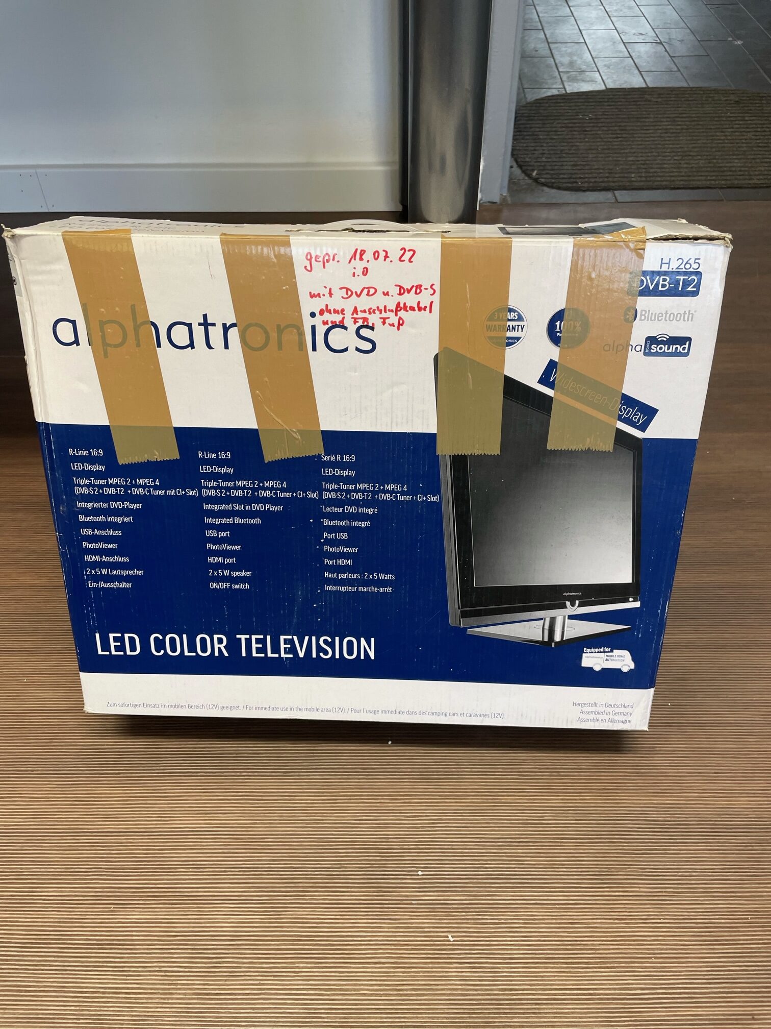 Alphatronic R- Line Tv, ca. 46,3 x 30,5 x 4,4 cm