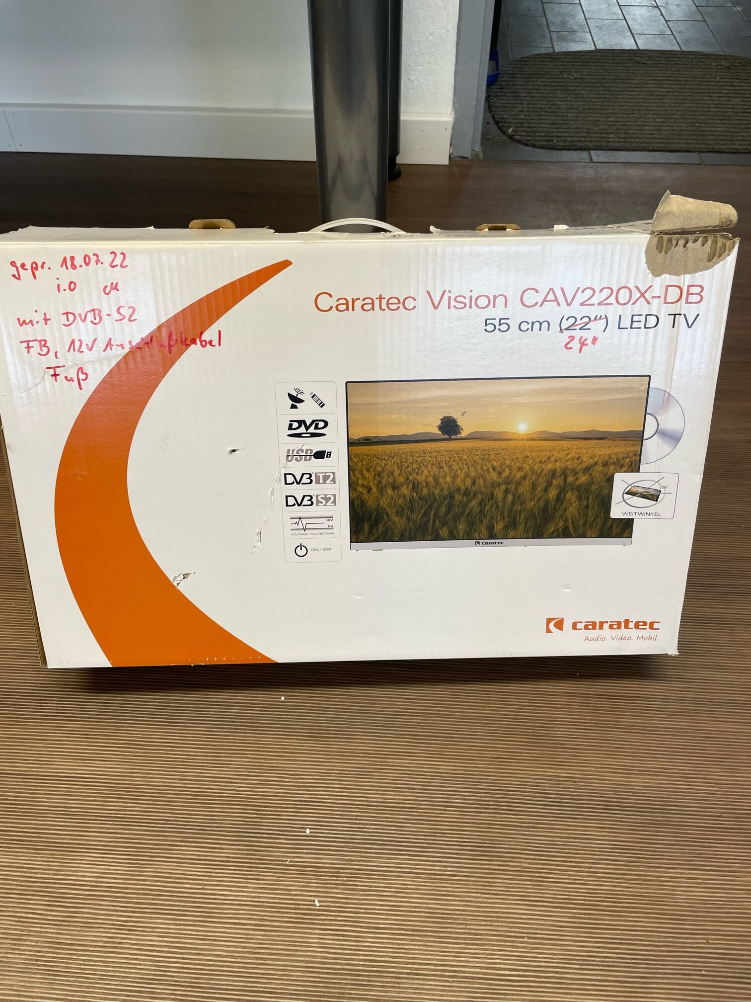 Caratec Vision CAV 220X-DB, 55cm 24´´ LED TV
