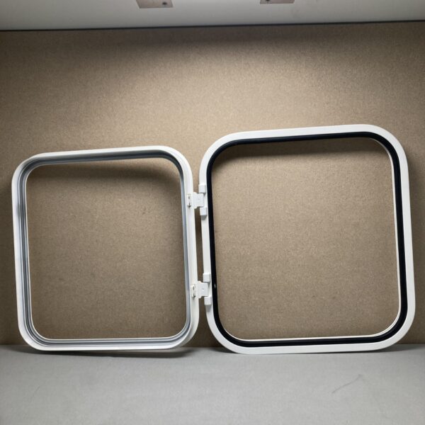 Serviceklappe Klappenrahmen 500x460 weiß neu Alu pulverbeschichtet