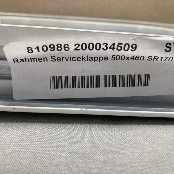 Serviceklappe Klappenrahmen 500x460 weiß neu Alu pulverbeschichtet
