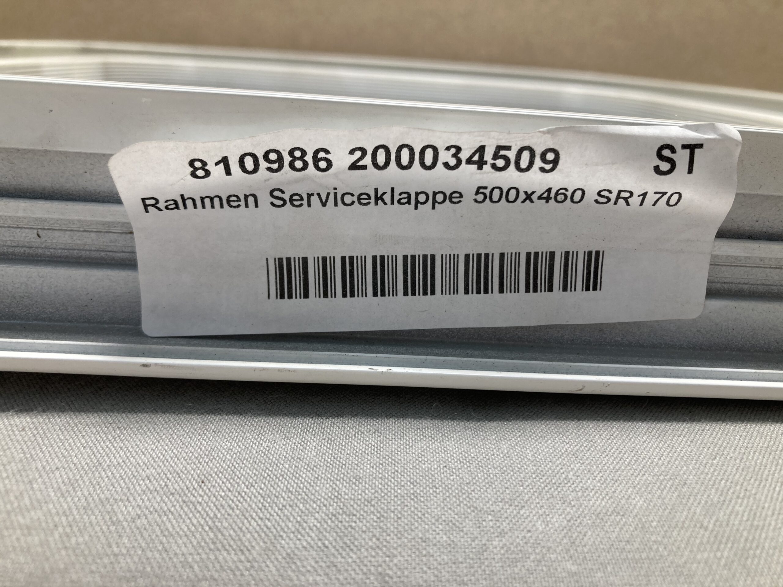 Serviceklappe Klappenrahmen 500x460 weiß neu Alu pulverbeschichtet