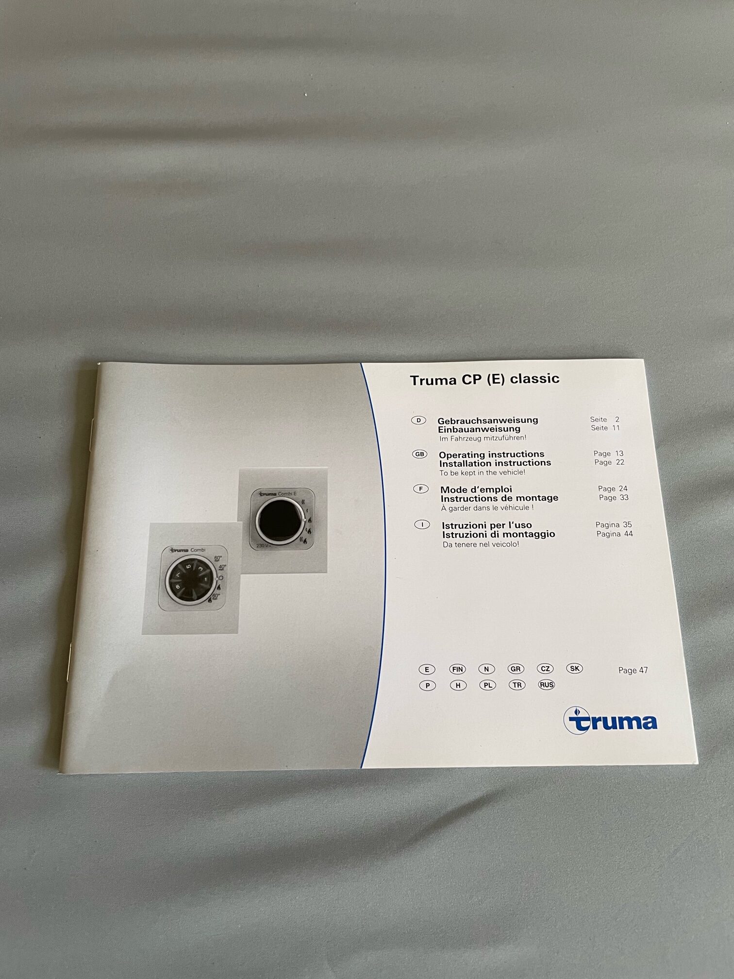 Truma Set Bedienteil mit Kabel, Trumatic