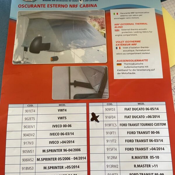 Außenisoliermatte, Fiat Ducato > 06/2014