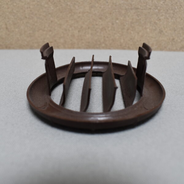 Lüftungsgitter / Lamelleneinsatz für Truma Heizungsrohr, RAL 80, braun, Paar