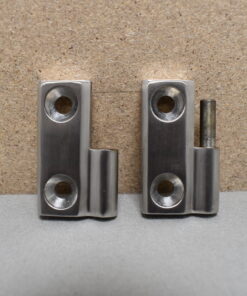 Edelstahlschanier, Edelstahl 1  4401, ca. 50 x 50 mm 3er Set