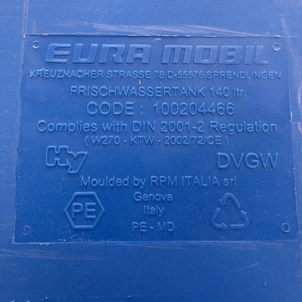 Eura Mobil Frischwassertank 140 Liter