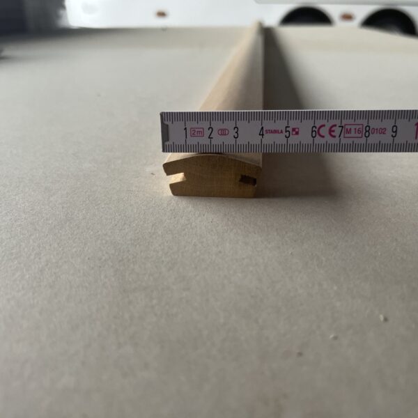 Leiste Holz Massivholz beschichtet hell 1,90 Meter 3 Stück