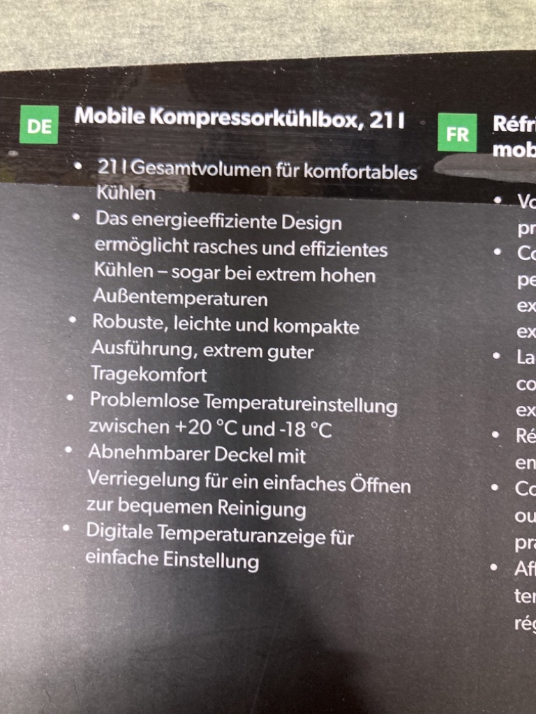 Dometic CFF20 Mobile Kompressorkühlbox 21l Art.-Nr.: 9600028325 neu – Bild 10