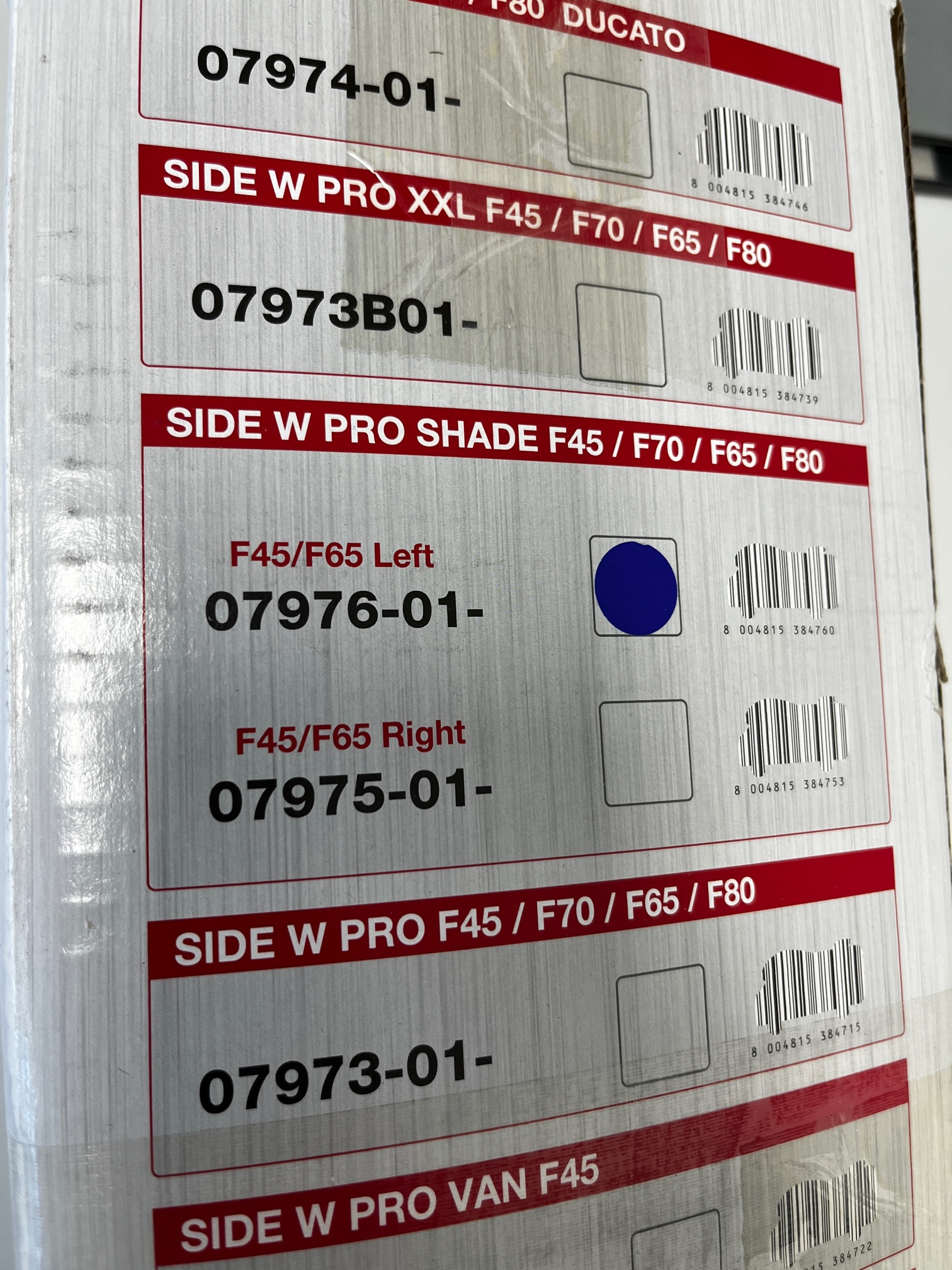 Fiamma Side W Pro Shade Seitenwand für F45/F65 links