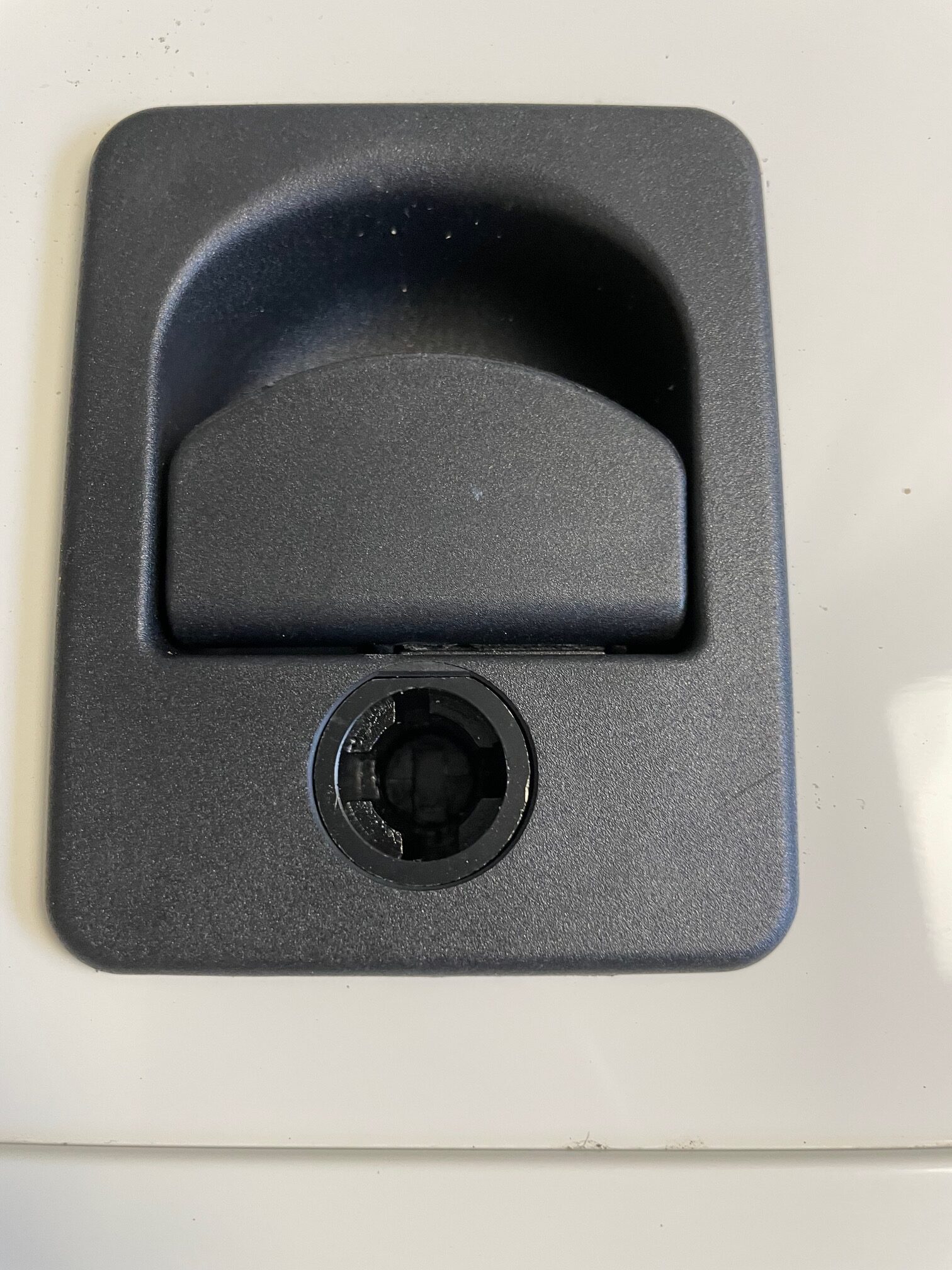 Serviceklappe Klappenrahmen, 950 x 370 mm, weiß Alu pulverbeschichtet