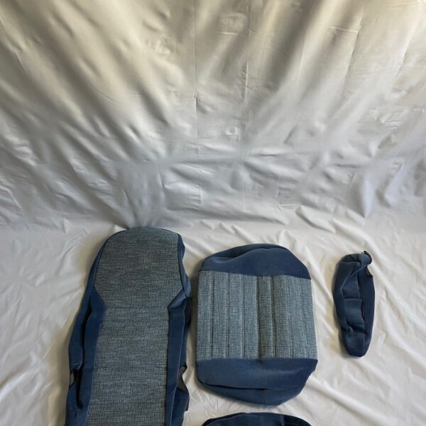 Aguti Sitzüberzug aus Stoff, grau / blau