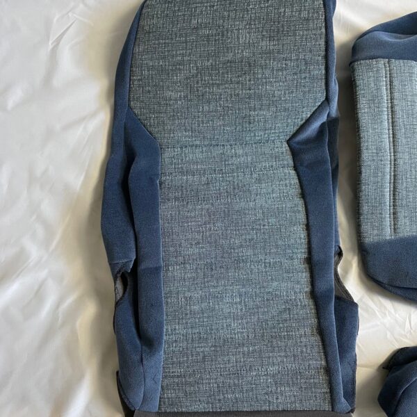 Aguti Sitzüberzug aus Stoff, grau / blau