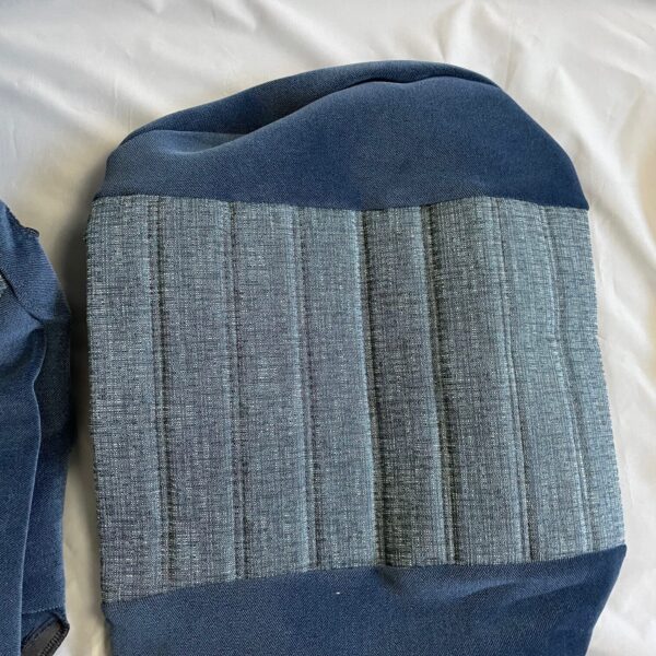 Aguti Sitzüberzug aus Stoff, grau / blau