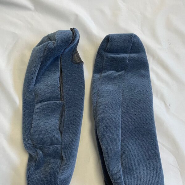 Aguti Sitzüberzug aus Stoff, grau / blau