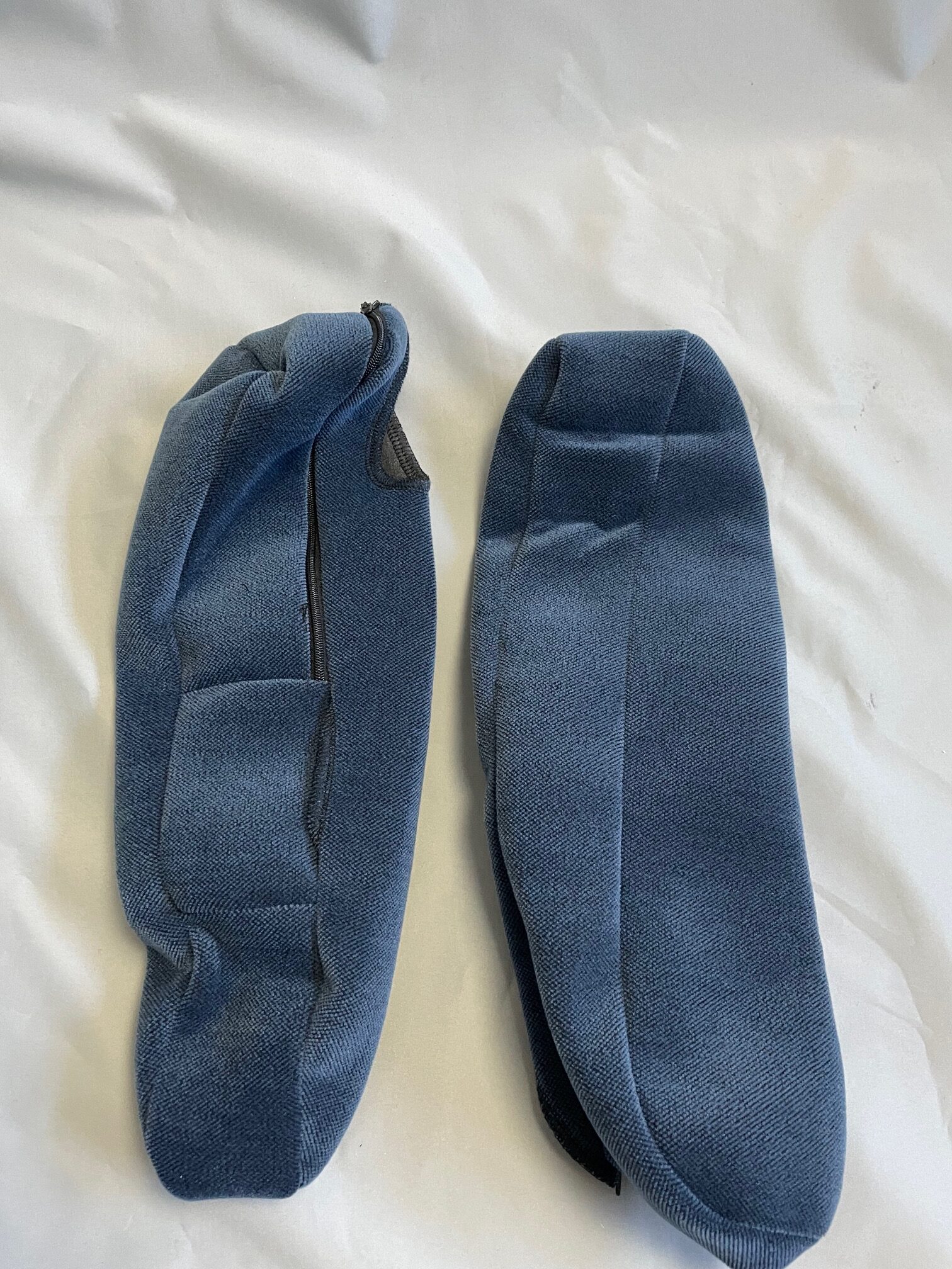 Aguti Sitzüberzug aus Stoff, grau / blau