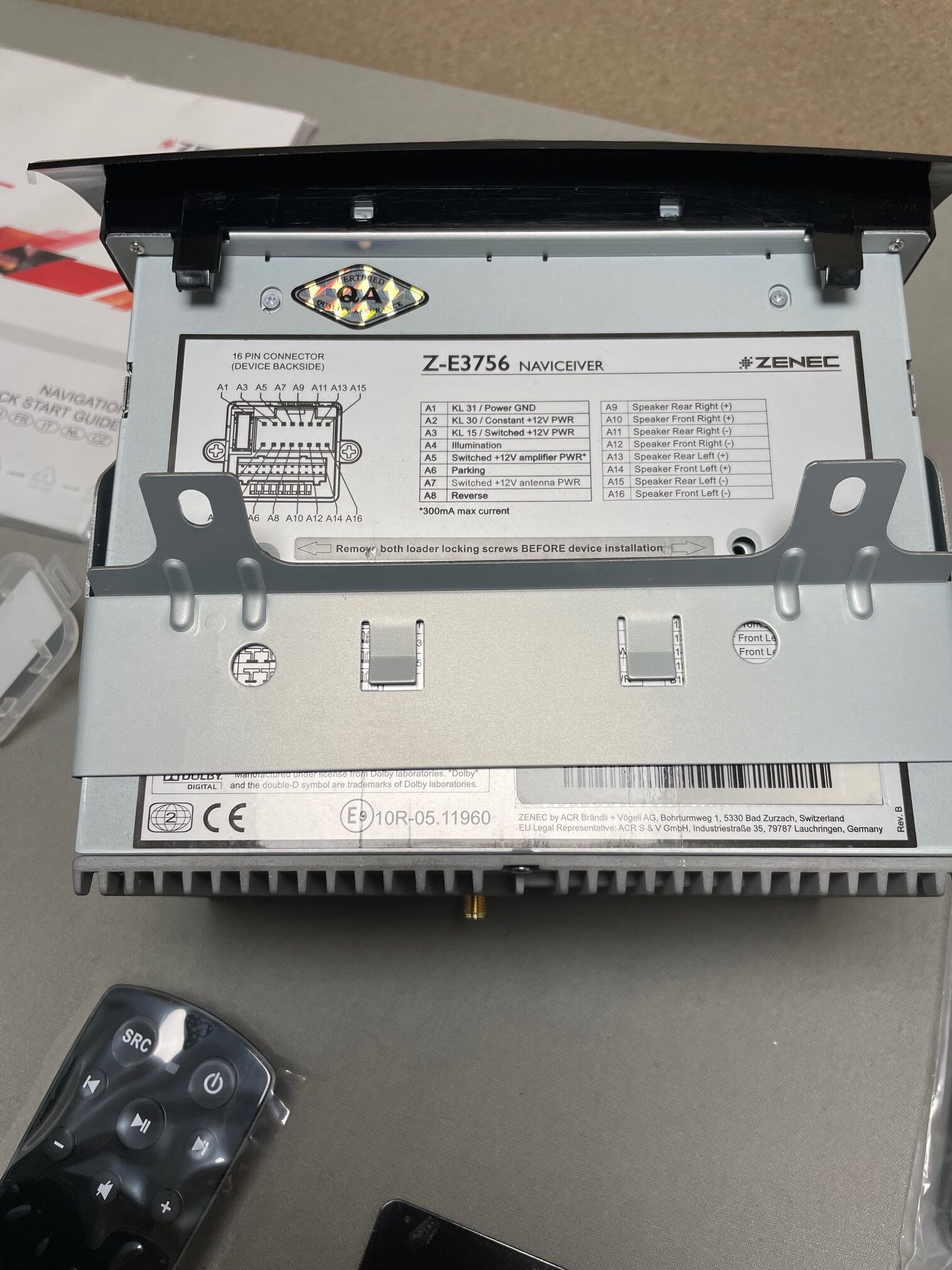 Fiat Ducato E>GO Navigator inkl. Navi Karte und SD Karte , Zenec